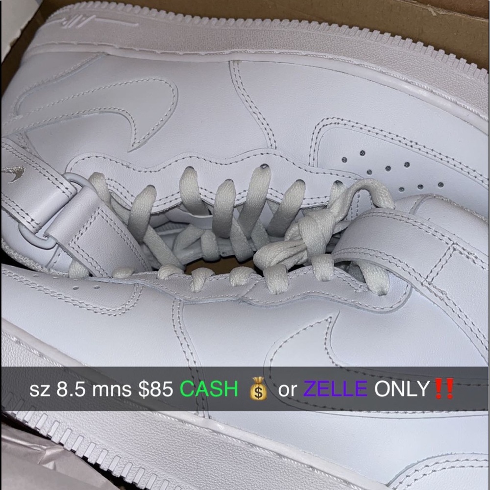 Air force mids 1 w buckle mns sz 8.5 (w 10)